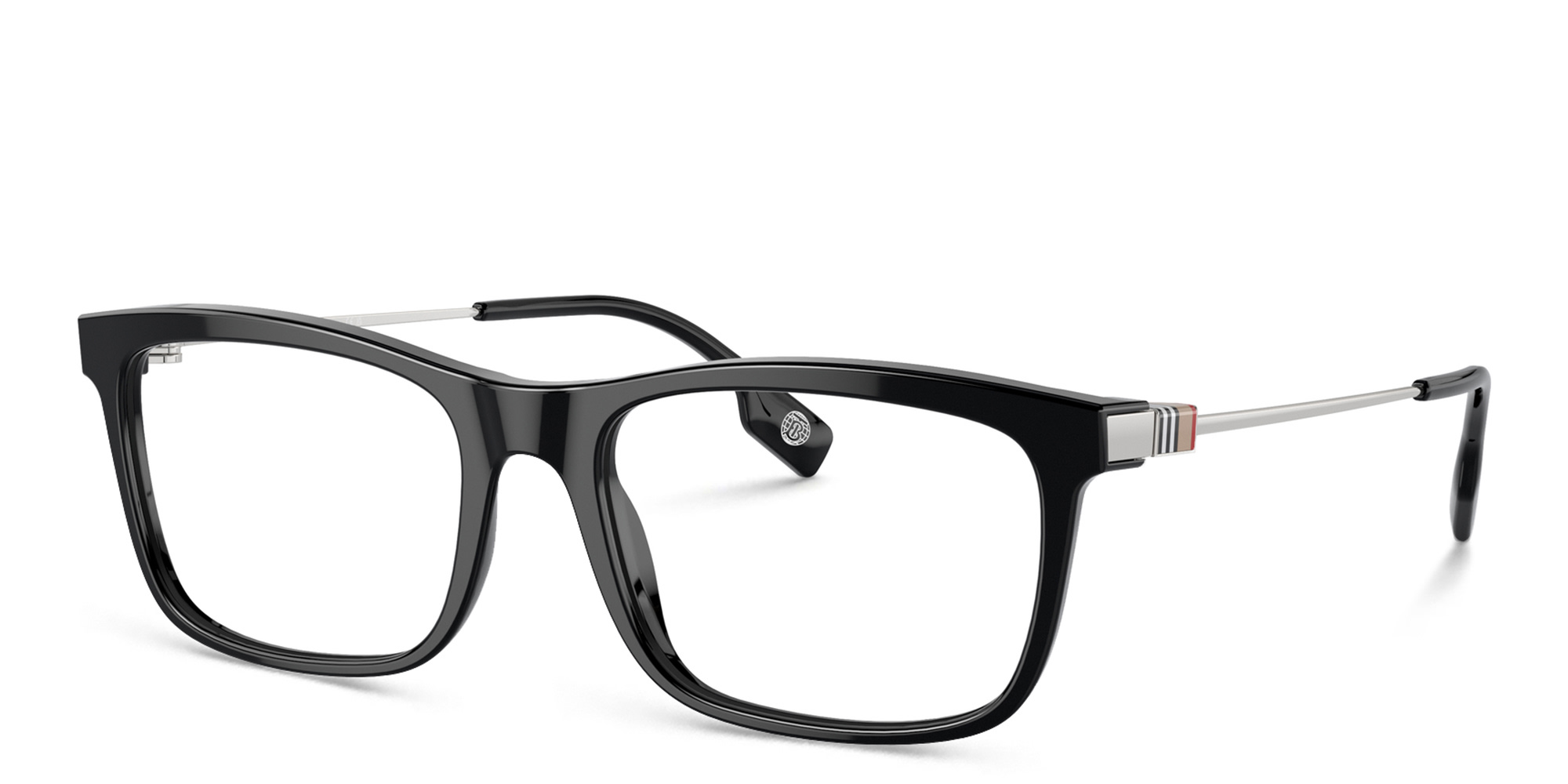 BURBERRY Rectangle Eyeglasses in Black – Product Photo 2