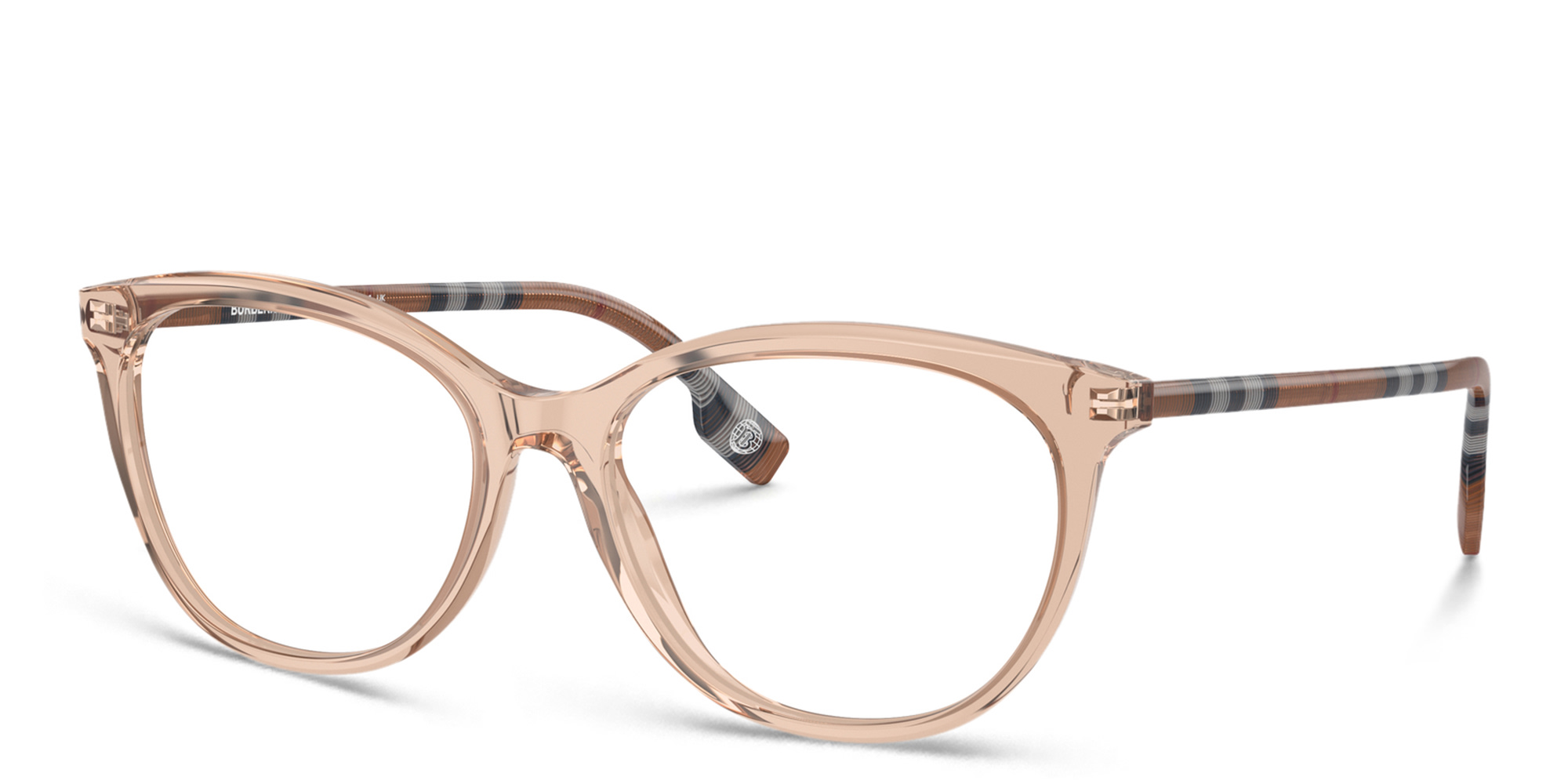 BURBERRY Cat-Eye Eyeglasses in Peach – Product Photo 2