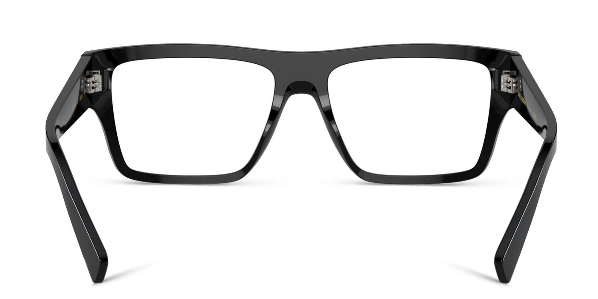 Shop Dolce & Gabbana Wide Square Eyeglasses in Black online.