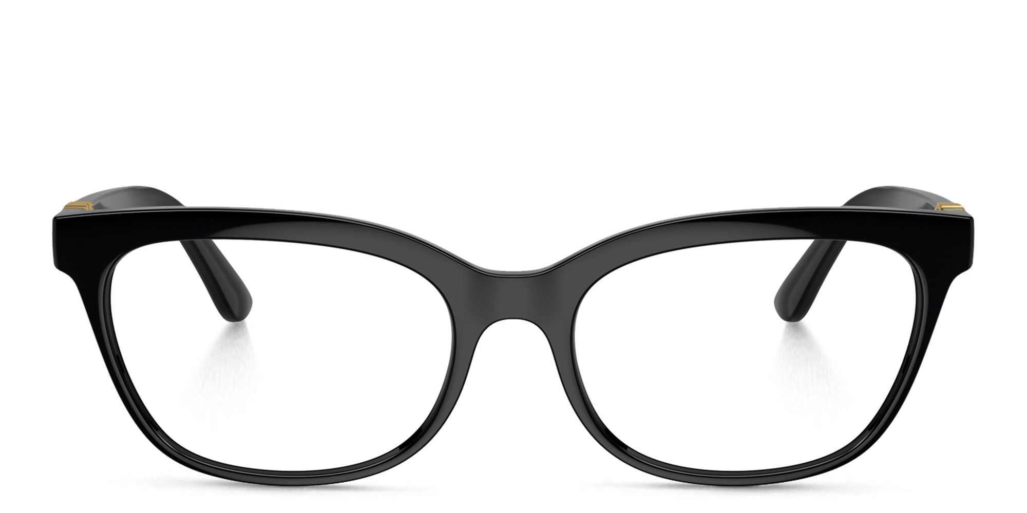 Shop Dolce & Gabbana Butterfly Eyeglasses in Black online.