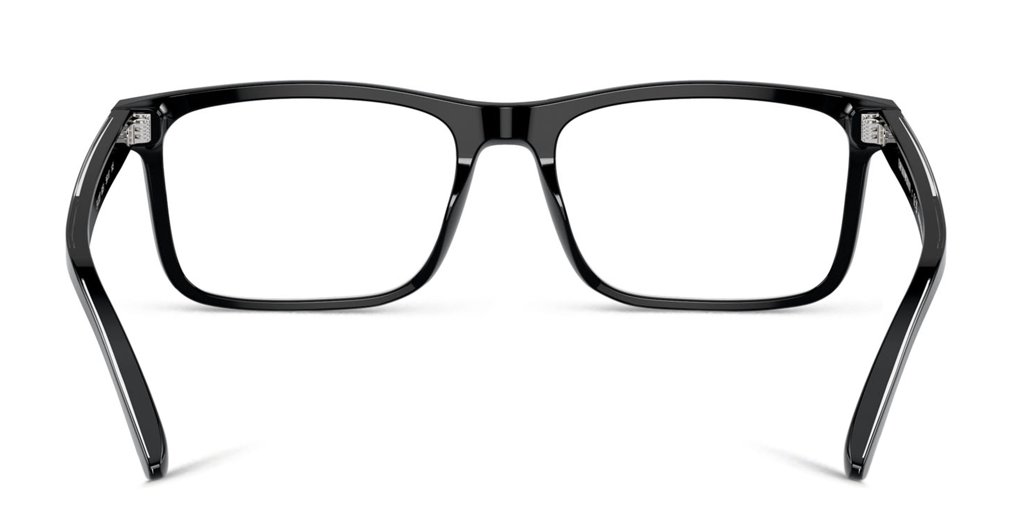 Shop Emporio Armani Wide Pillow Eyeglasses in Black online.
