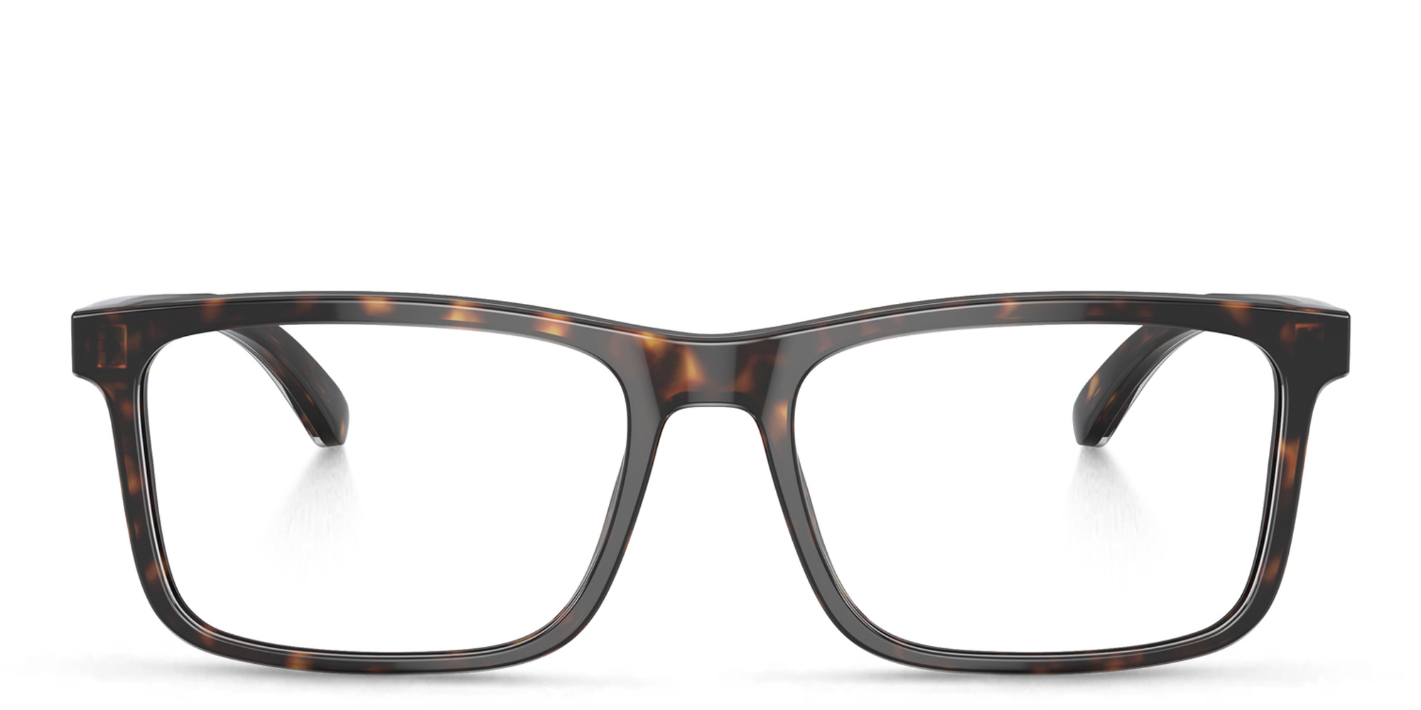 Emporio Armani Wide Pillow Eyeglasses in Havana – Product Photo 1