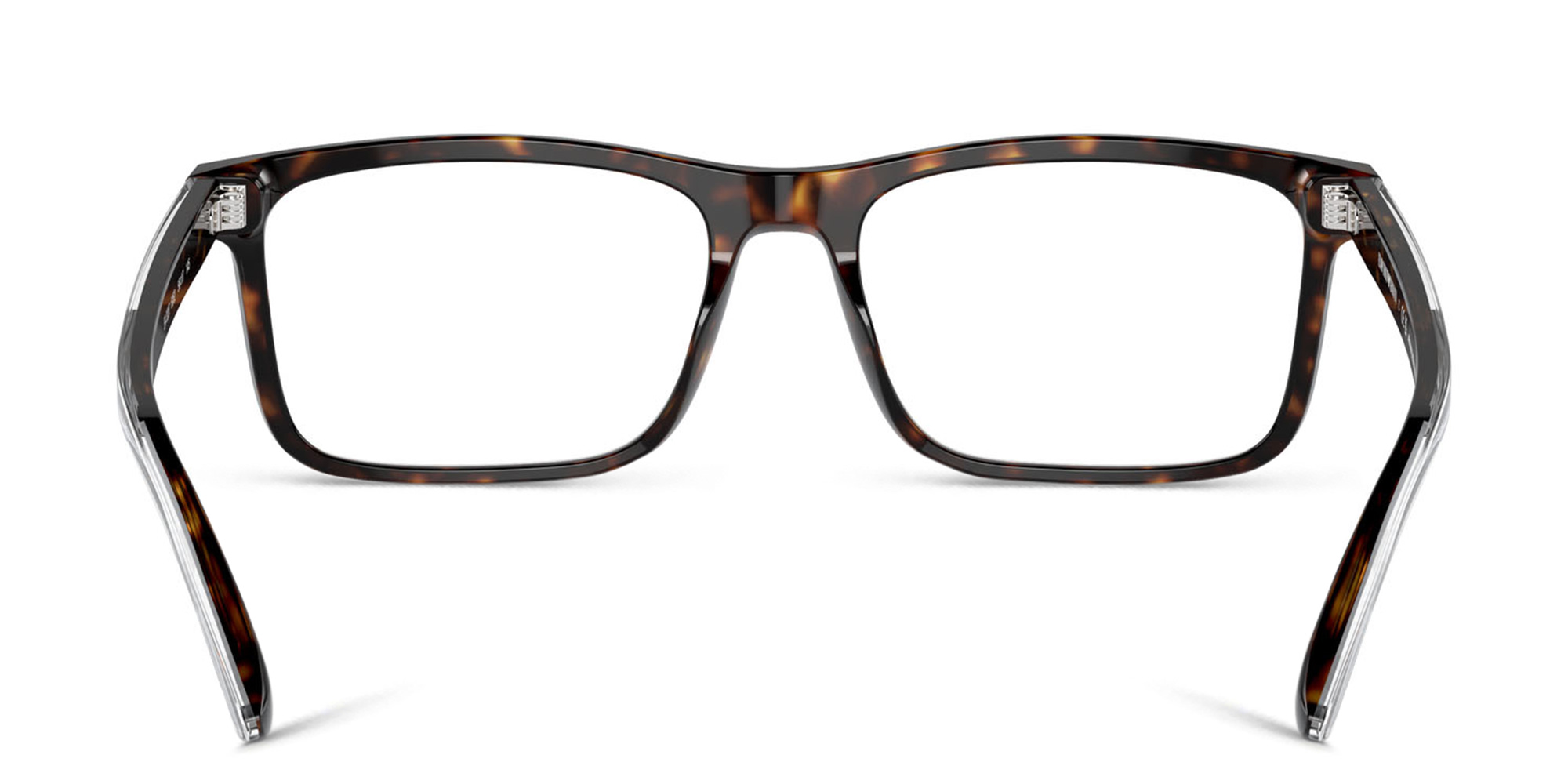 Emporio Armani Wide Pillow Eyeglasses in Havana – Product Photo 4