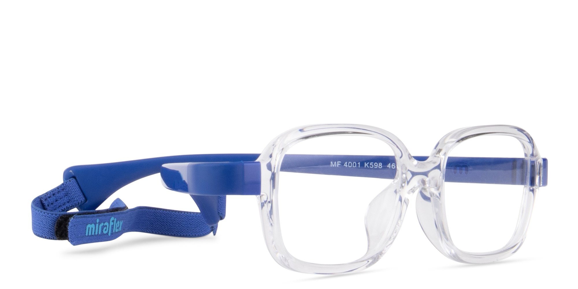 Shop Mira Flex Kids Rectangle Eyeglasses in Clear online.