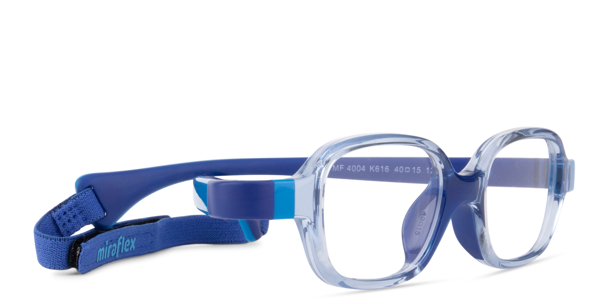 Shop Mira Flex Kids Rectangle Eyeglasses in Blue online.