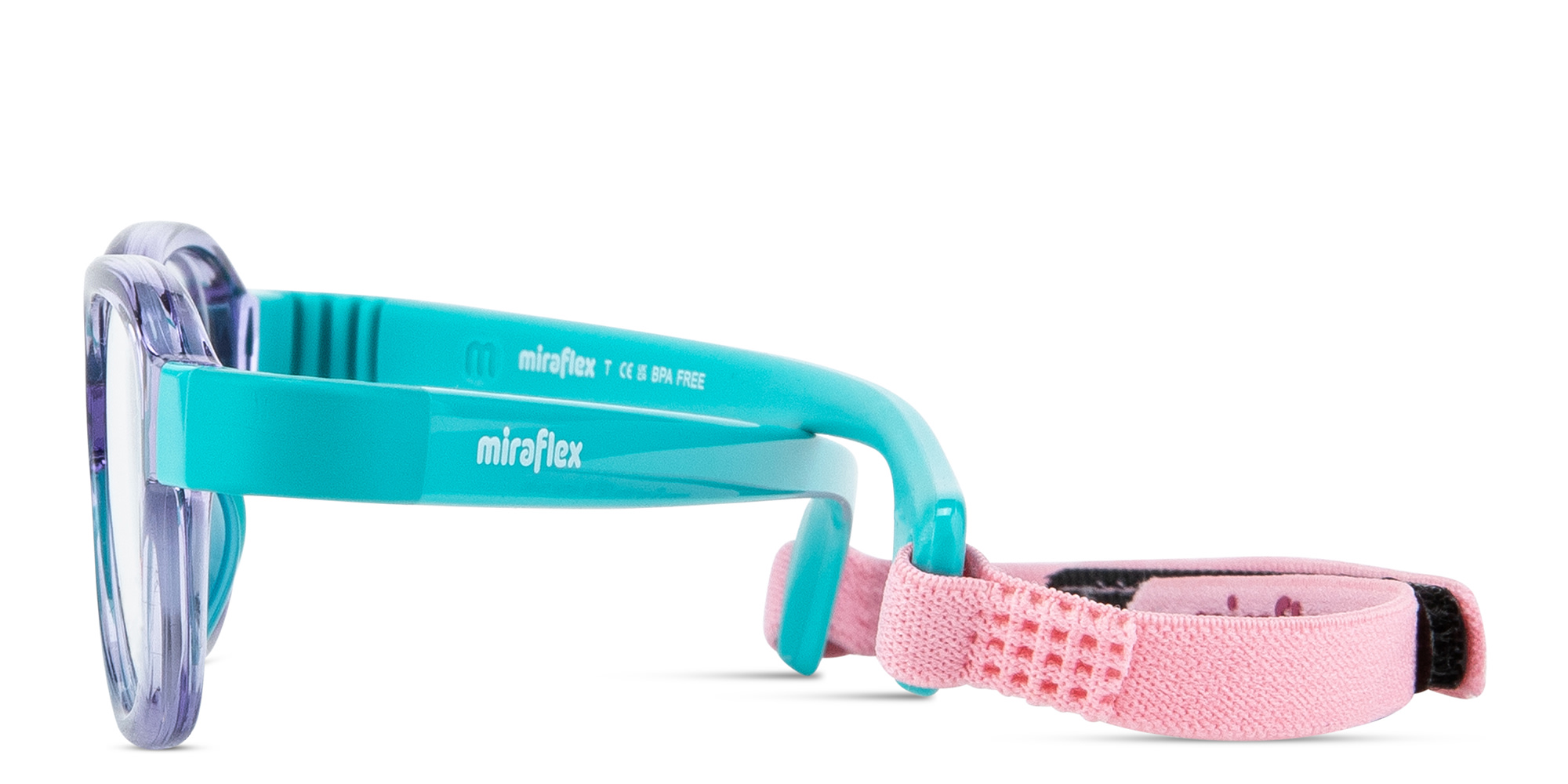 Shop Mira Flex Logo Kids Square Eyeglasses in Green online.