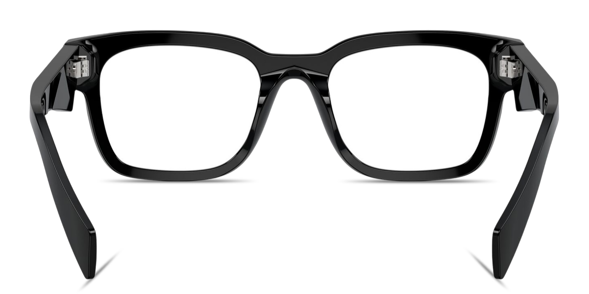Shop PRADA Logo Signature Pillow Eyeglasses in Black online.