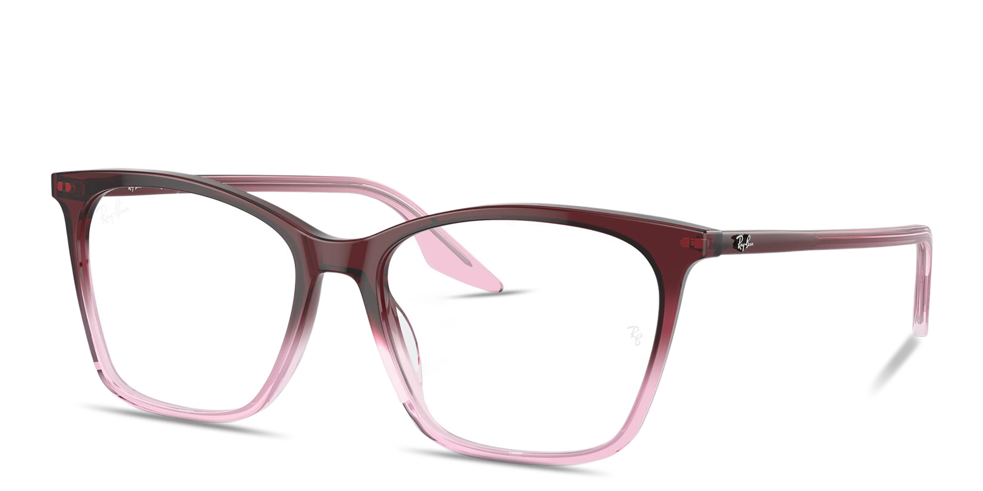Shop Ray-Ban Optics Cat-Eye Eyeglasses in Red Gradient Pink online.