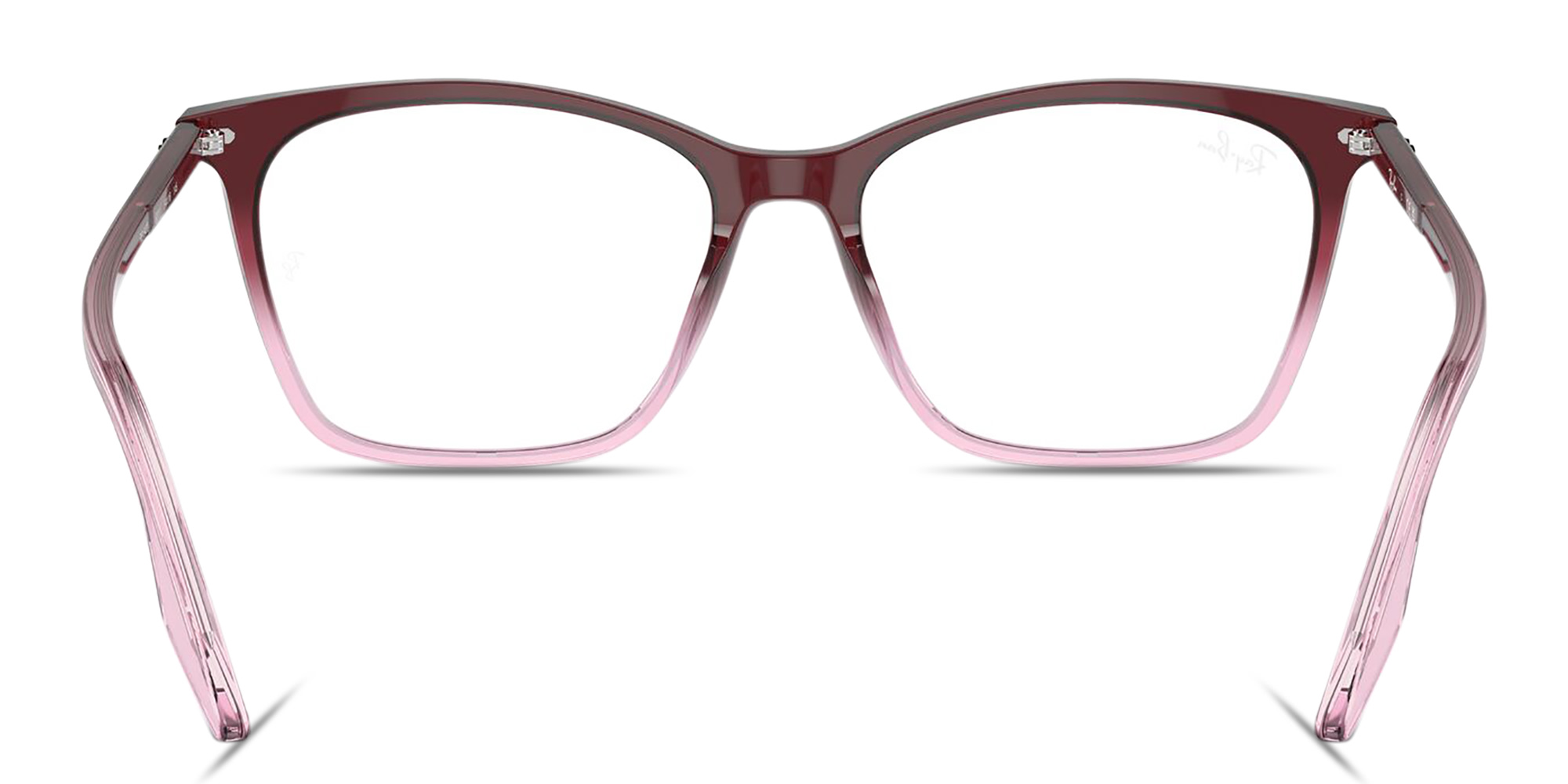 Shop Ray-Ban Optics Cat-Eye Eyeglasses in Red Gradient Pink online.