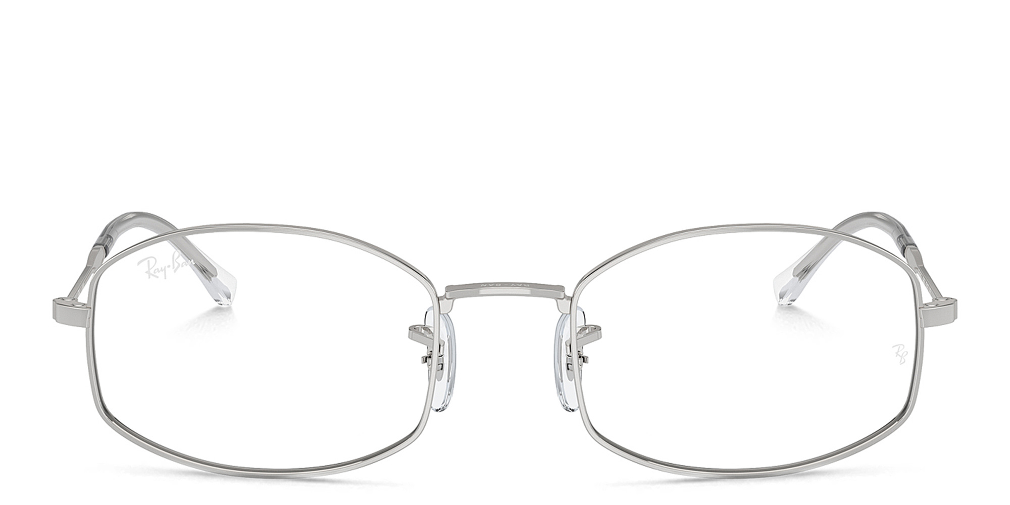 Shop Ray-Ban Unisex Pillow Eyeglasses in Silver online.