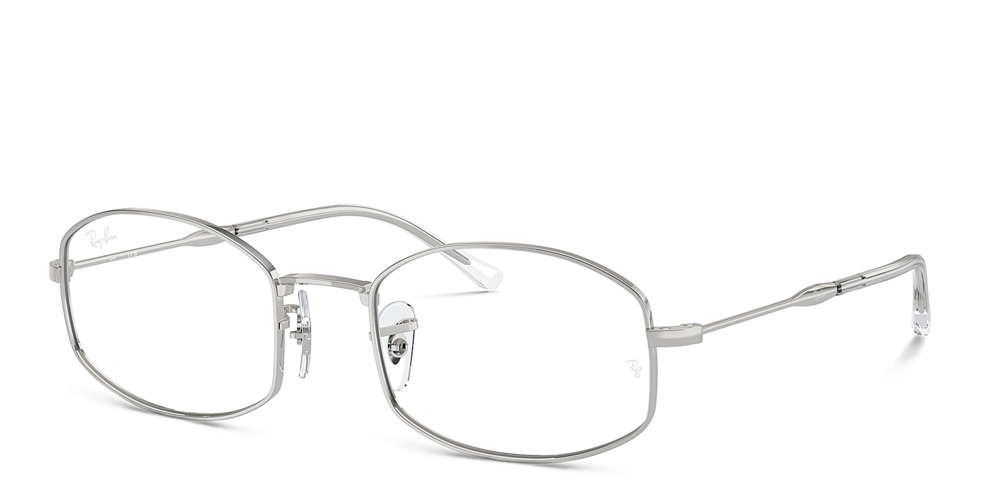 Shop Ray-Ban Unisex Pillow Eyeglasses in Silver online.