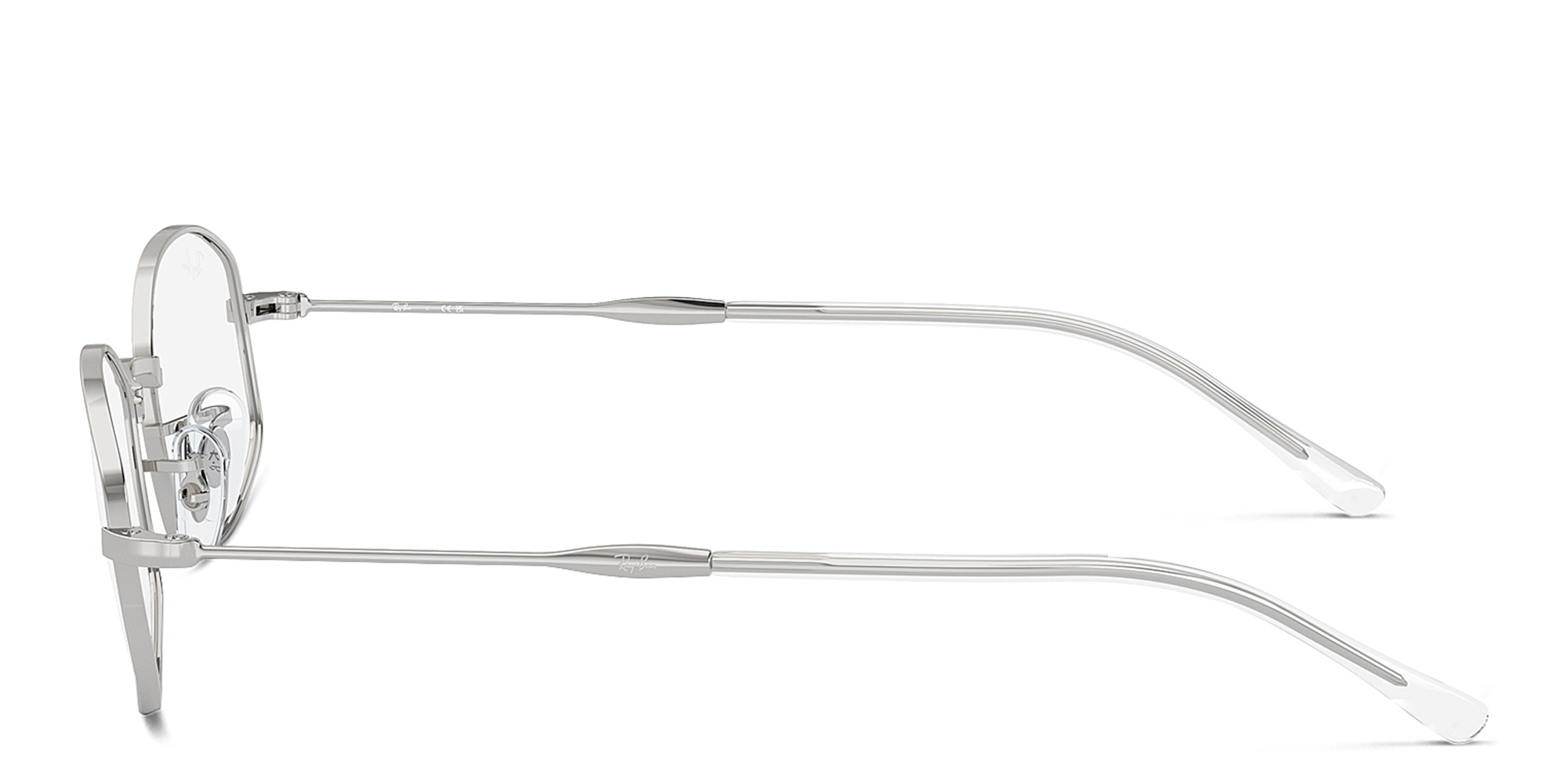 Shop Ray-Ban Unisex Pillow Eyeglasses in Silver online.