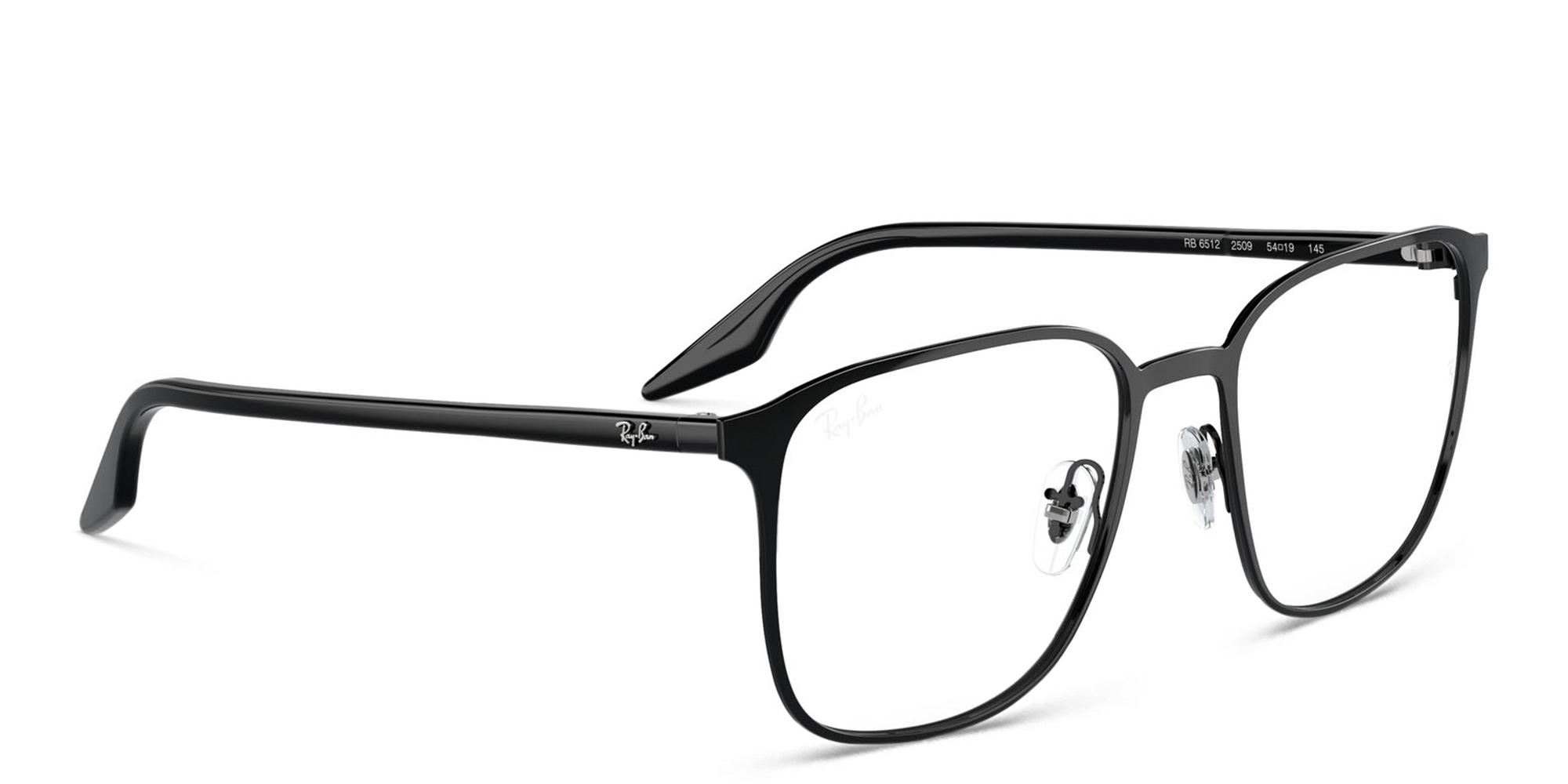 Ray-Ban Unisex Square Eyeglasses in Black – Product Photo 4