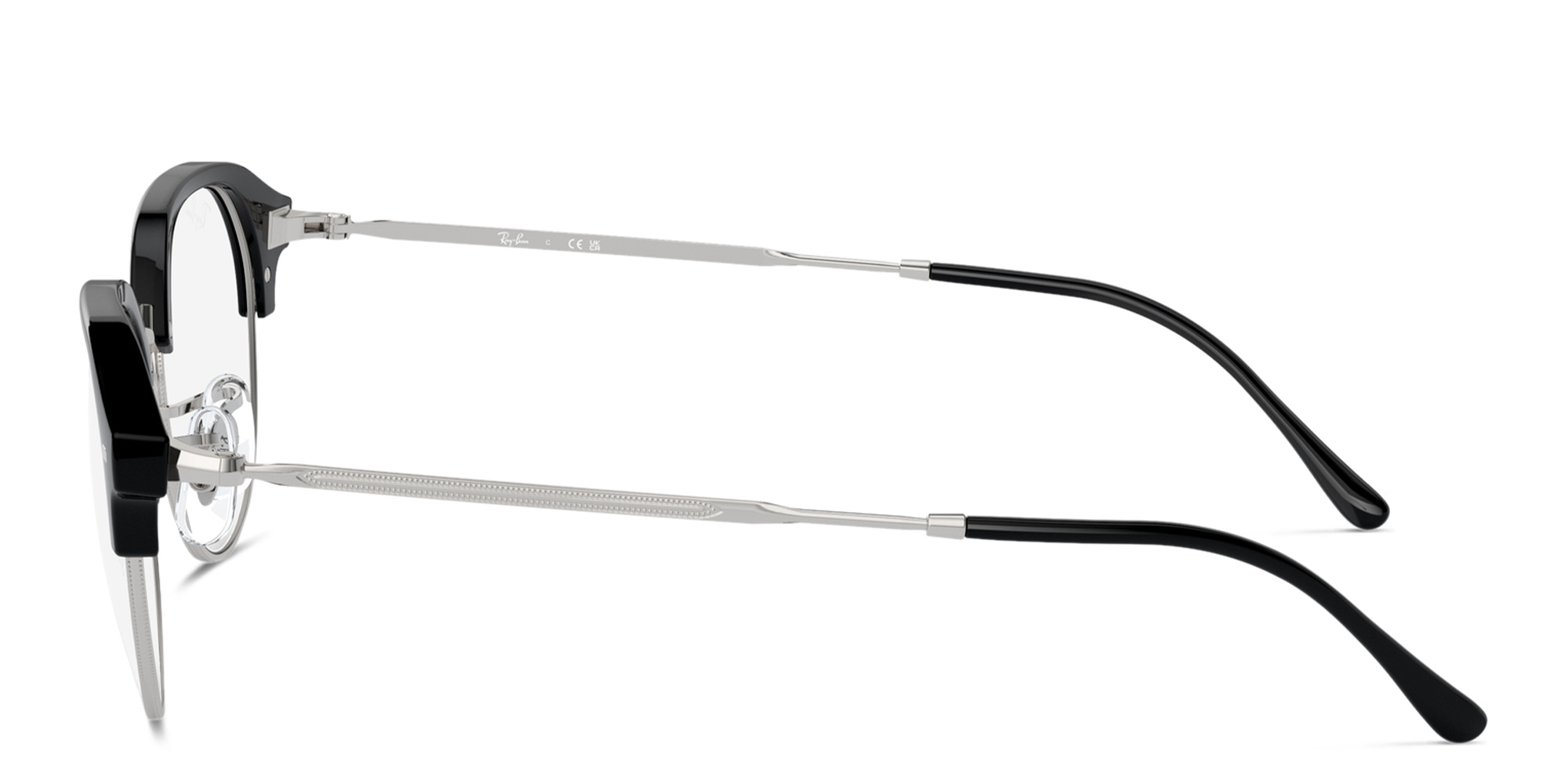 نظارات طبية غير منتظمة للجنسين من راي بان بلون أسود - صورة المنتج 3
