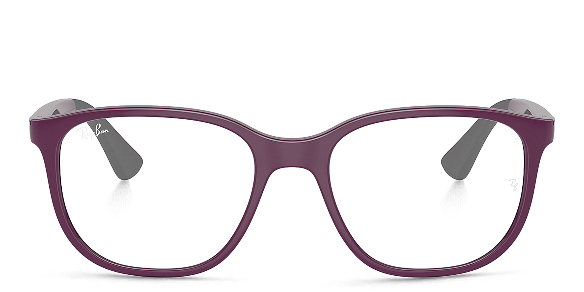 Shop Ray-Ban Junior Kids Square Eyeglasses in Purple online.