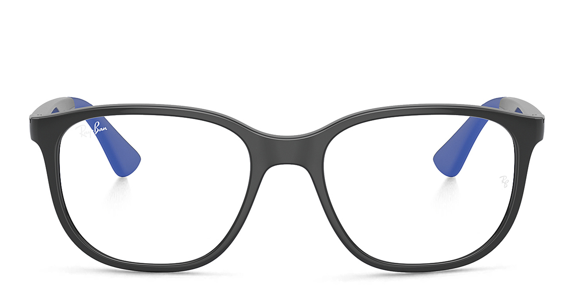 Ray-Ban Junior Kids Square Eyeglasses in Grey On Blue – Product Photo 1
