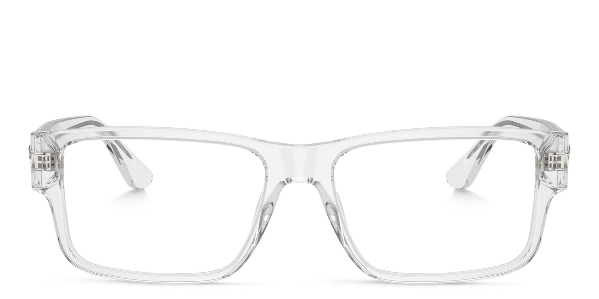 VERSACE Medusa Wide Rectangle Eyeglasses in Clear – Product Photo 1