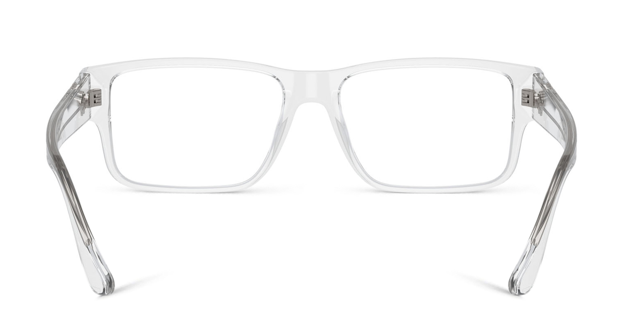 VERSACE Medusa Wide Rectangle Eyeglasses in Clear – Product Photo 4