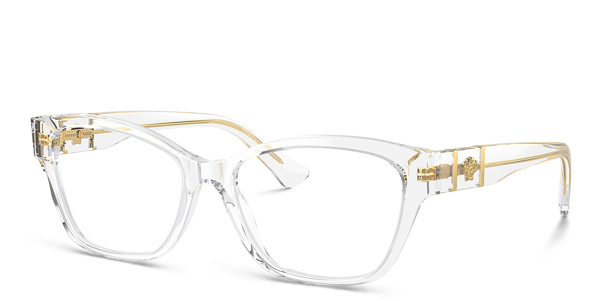 VERSACE Medusa Cat-Eye Eyeglasses in Transparent – Product Photo 2