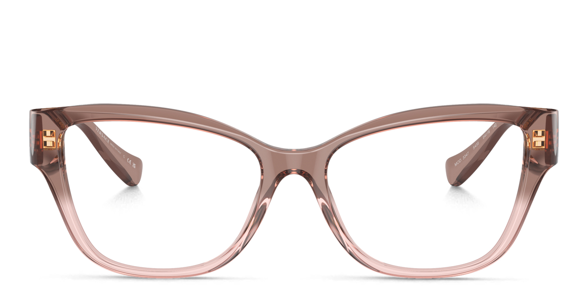 VERSACE Medusa Pillow Eyeglasses in Pink – Product Photo 1