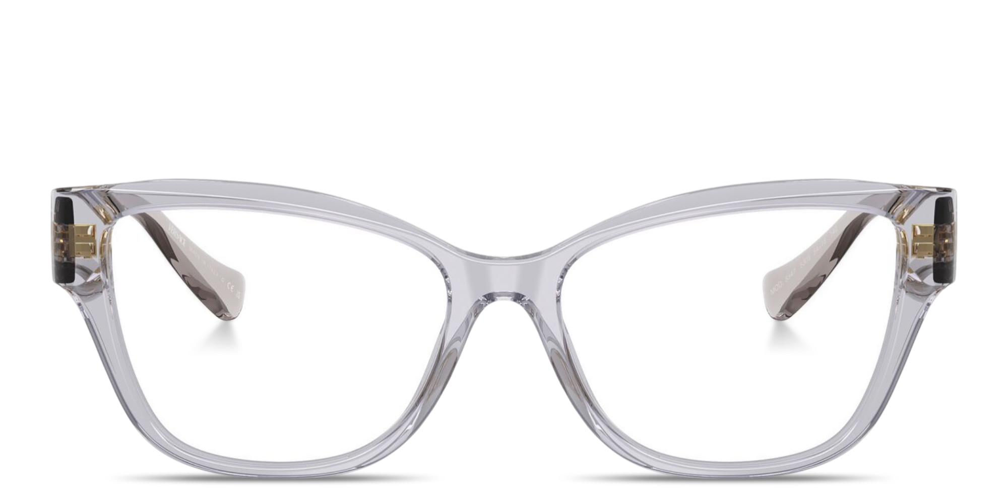 Shop VERSACE Medusa Cat-Eye Eyeglasses in Grey online.