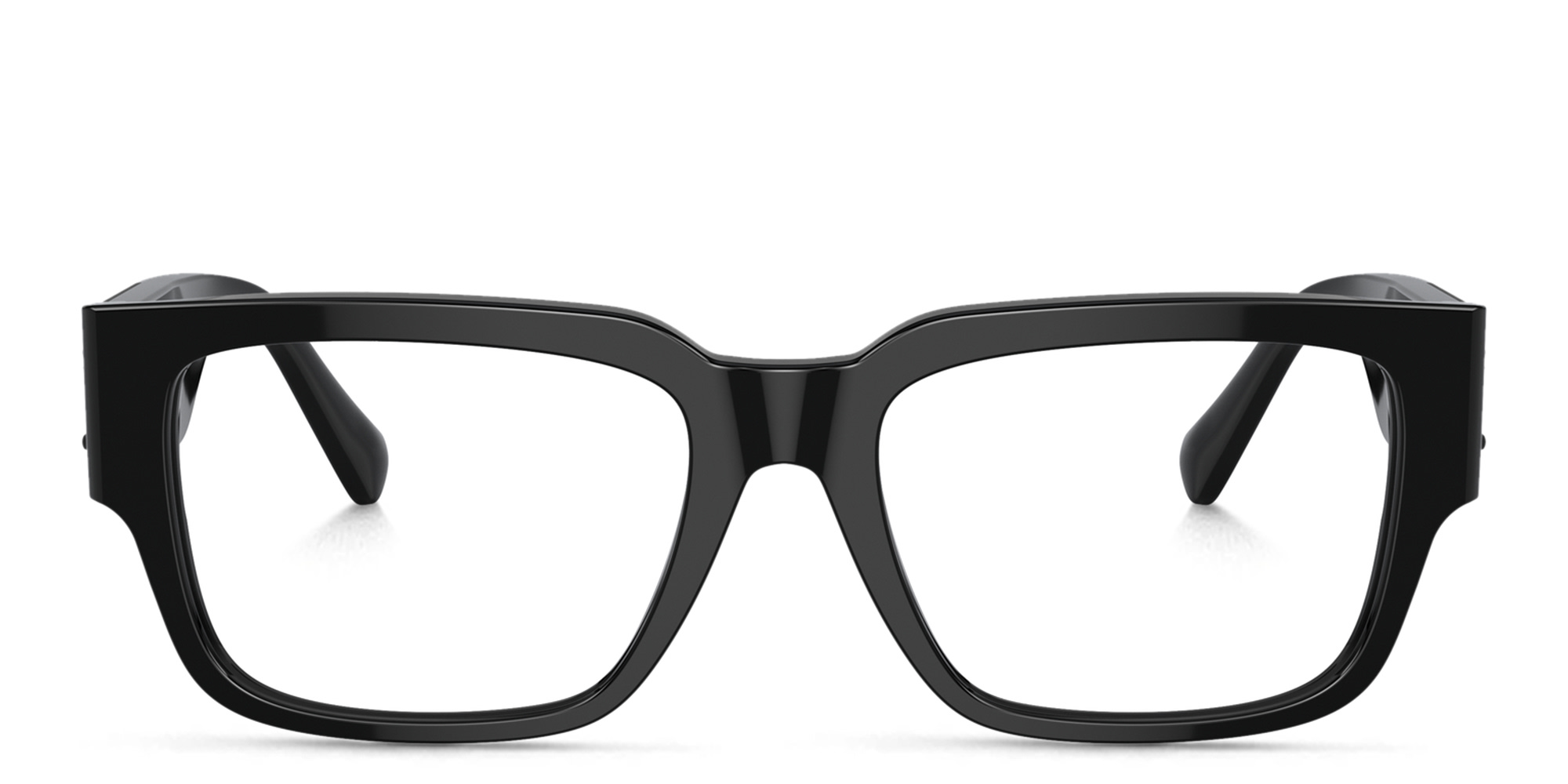VERSACE Square Eyeglasses in Black – Product Photo 1
