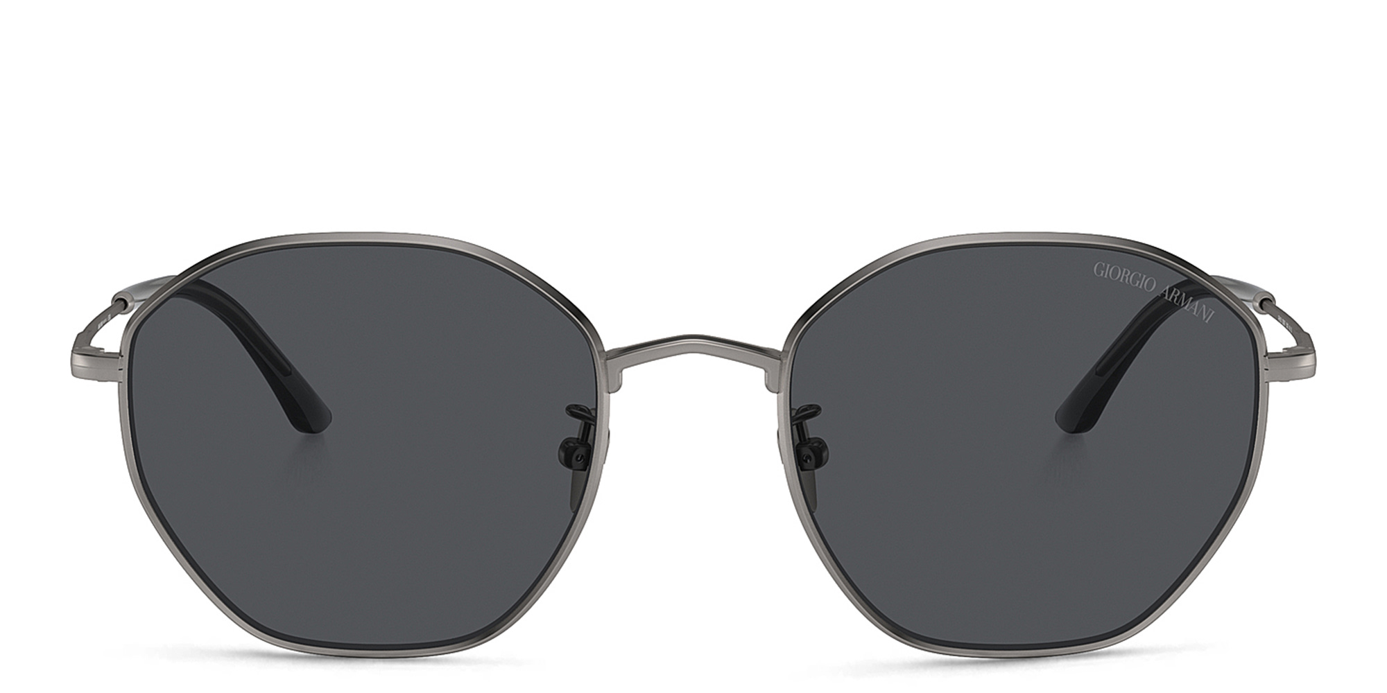 GIORGIO ARMANI Square Sunglasses in Matte Gunmetal – Product Photo 1