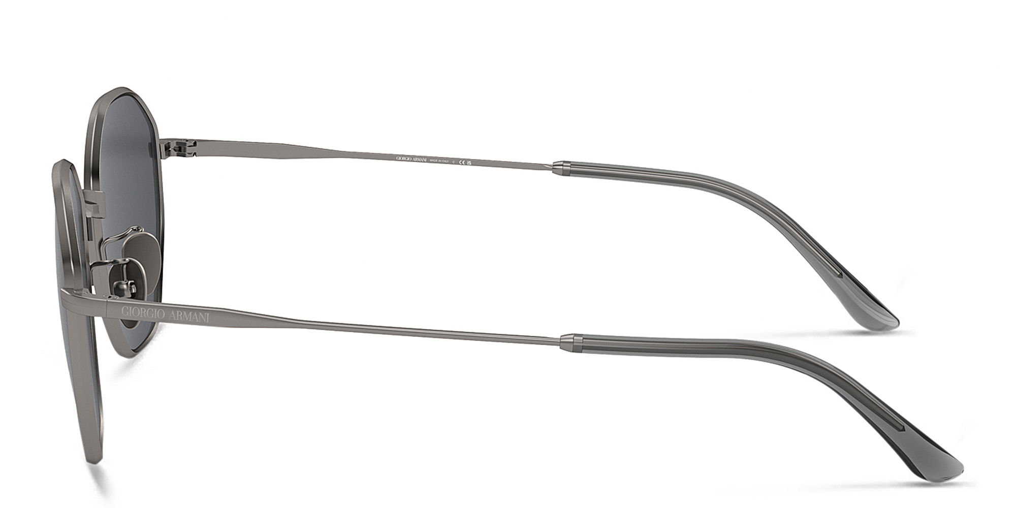 GIORGIO ARMANI Square Sunglasses in Matte Gunmetal – Product Photo 3