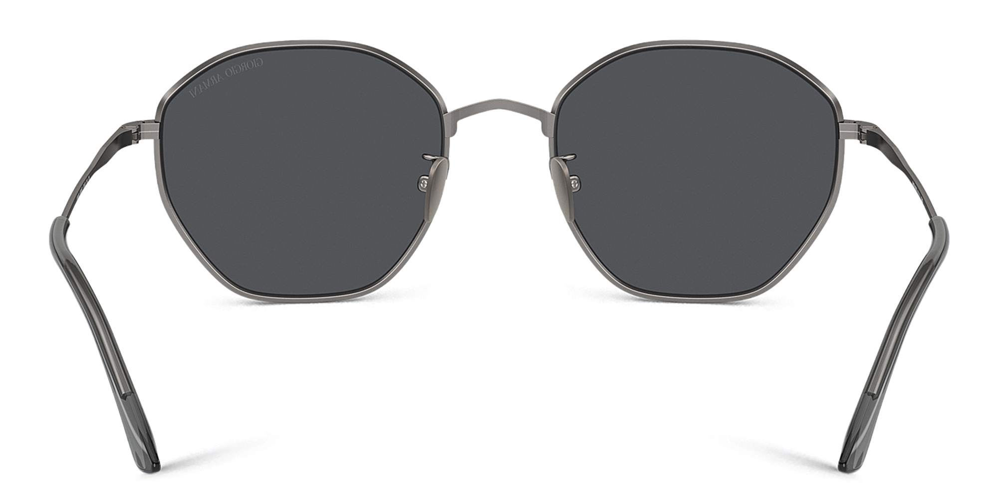 GIORGIO ARMANI Square Sunglasses in Matte Gunmetal – Product Photo 4