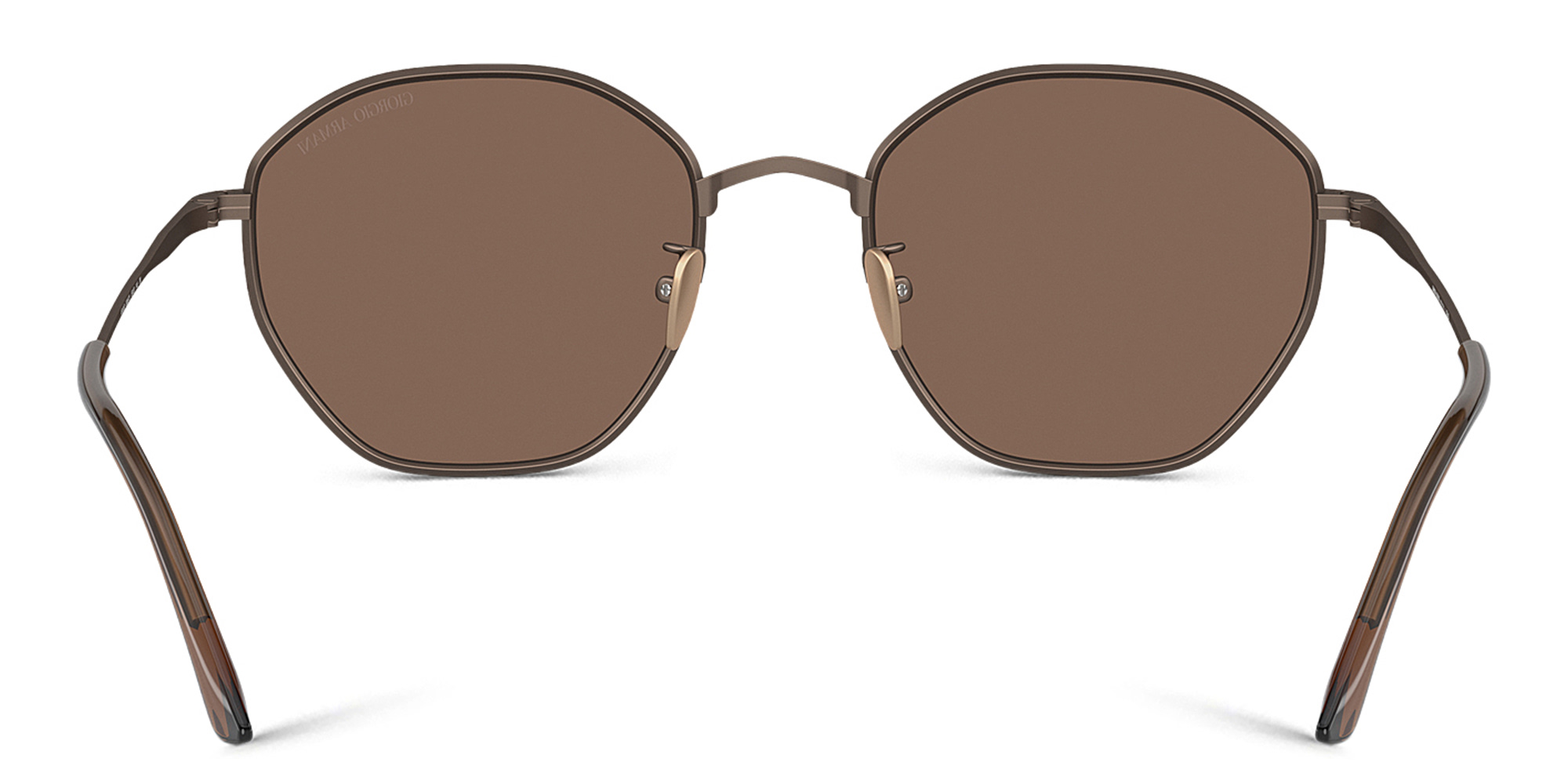 Shop GIORGIO ARMANI Square Sunglasses in Brown online.