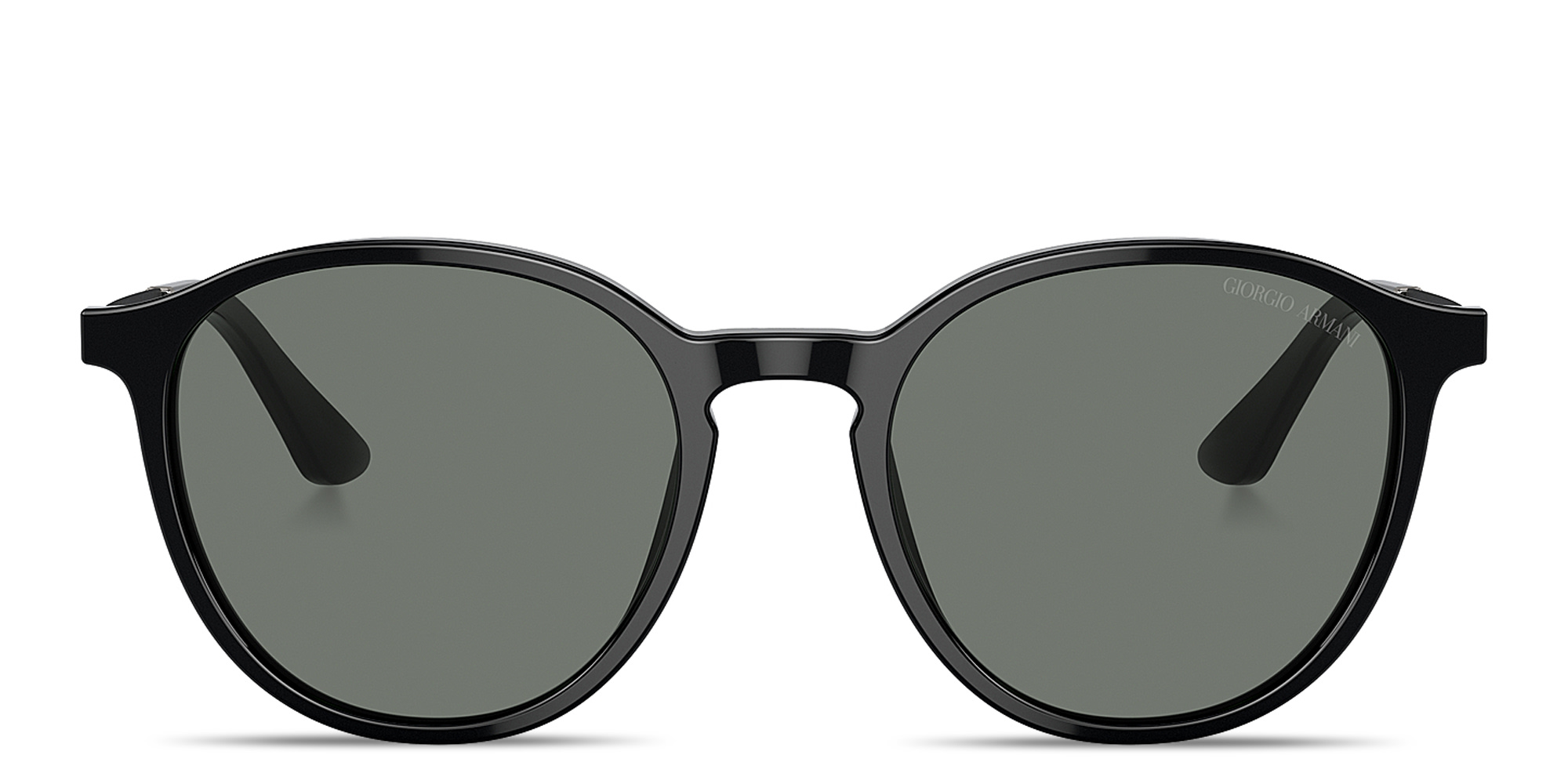 Giorgio Armani Black Round Sunglasses Minimalist Design Buy GIORGIO ARMANI Logo Round Sunglasses Online | MAGRABi UAE main image 3