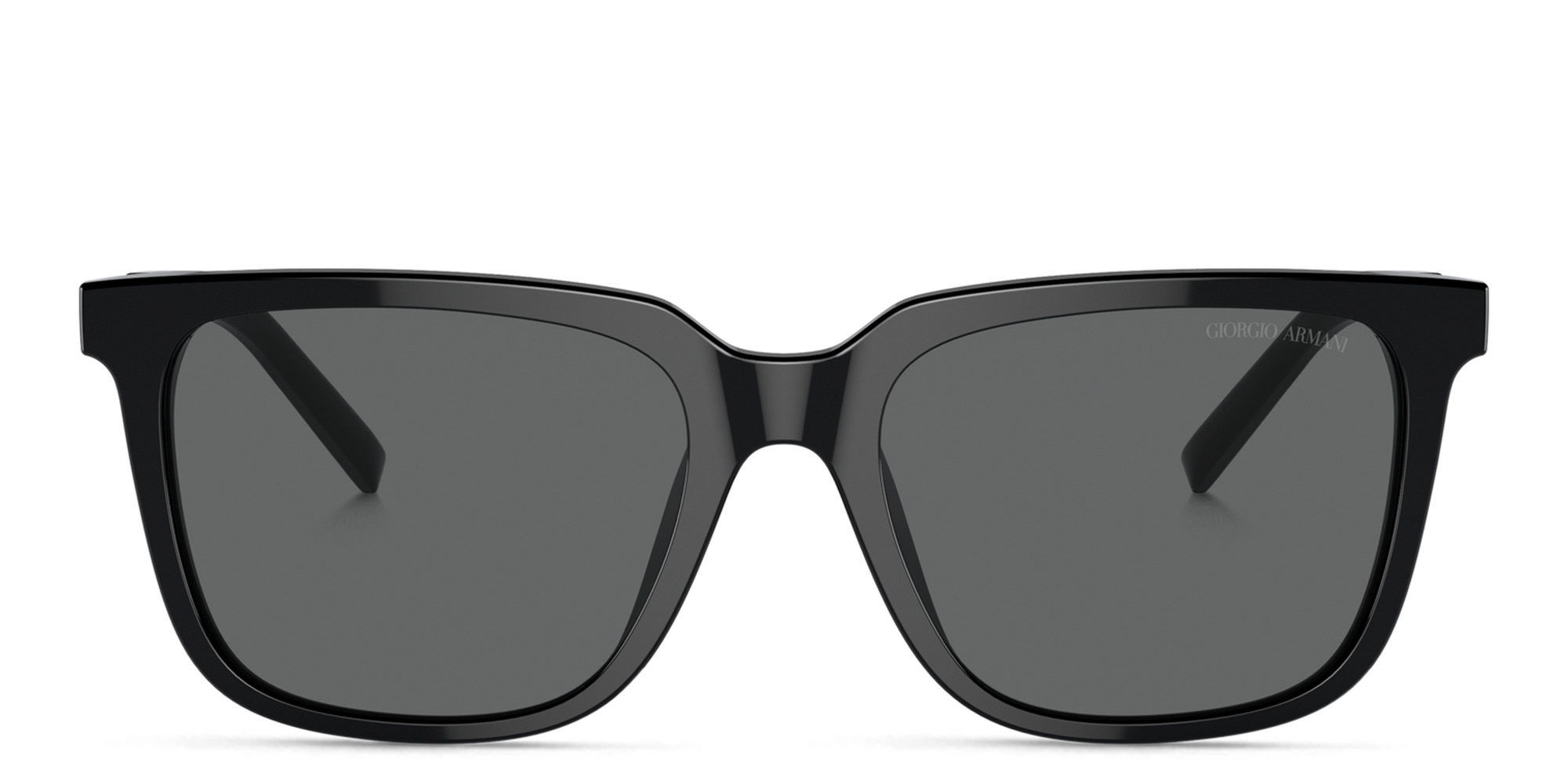 Shop GIORGIO ARMANI Pillow Sunglasses in Black online.