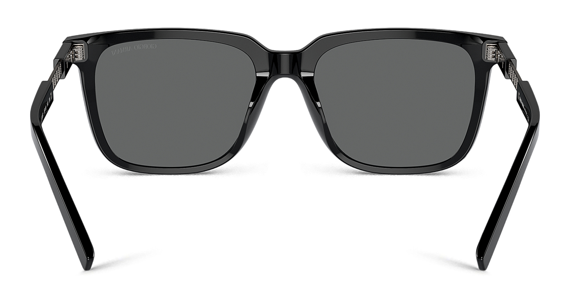 Shop GIORGIO ARMANI Pillow Sunglasses in Black online.