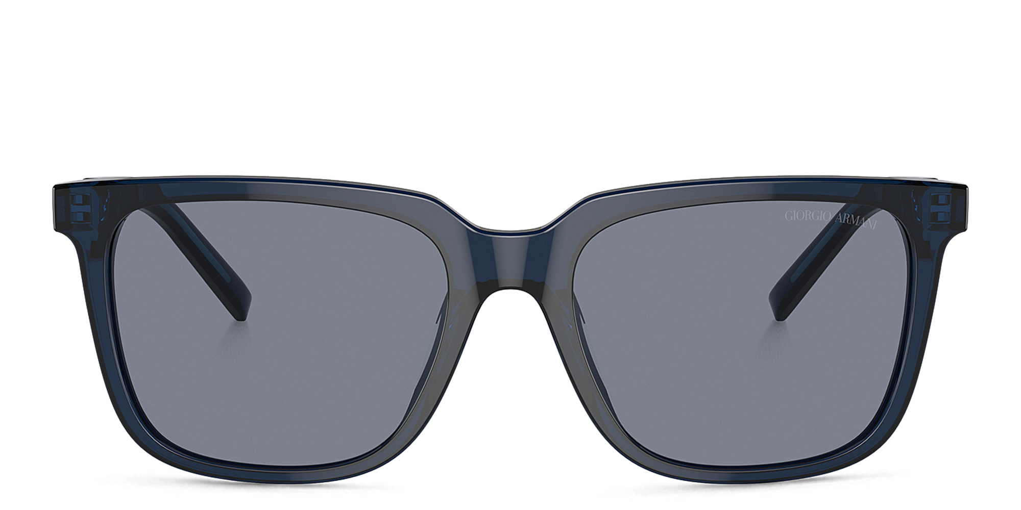 تسوق نظارات شمسية طراز بيلو جورجو أرماني بلون أزرق شفاف أونلاين.