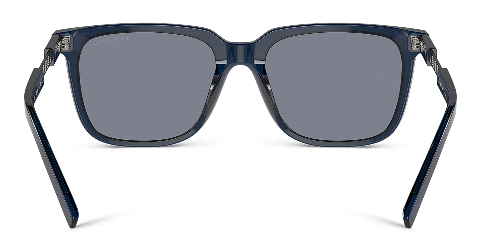 تسوق نظارات شمسية طراز بيلو جورجو أرماني بلون أزرق شفاف أونلاين.