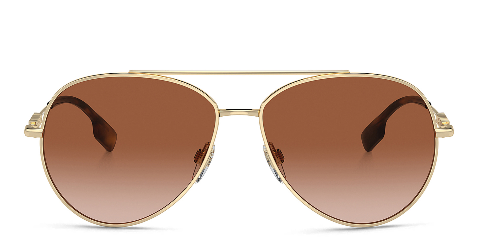 BURBERRY Pilot Sunglasses in Light Gold – Product Photo 1