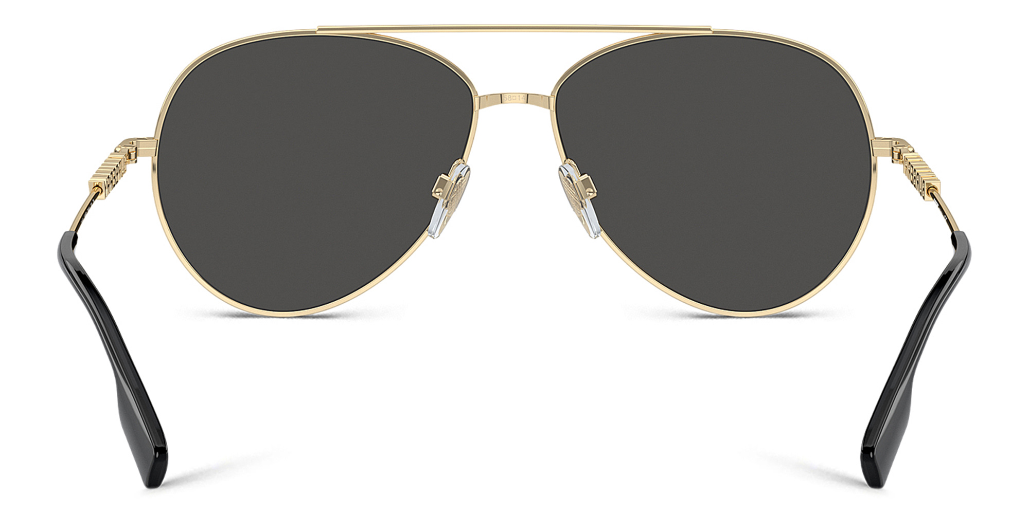 BURBERRY Pilot Sunglasses in Light Gold – Product Photo 4