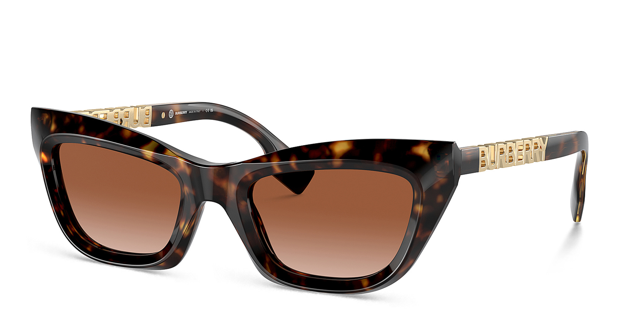 BURBERRY Cat-Eye Sunglasses in Dark Havana – Product Photo 2