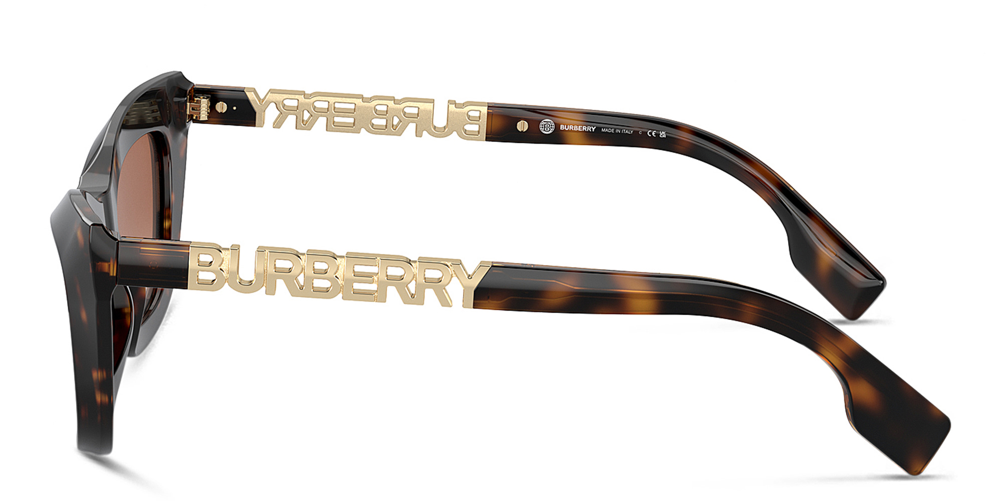 BURBERRY Cat-Eye Sunglasses in Dark Havana – Product Photo 3