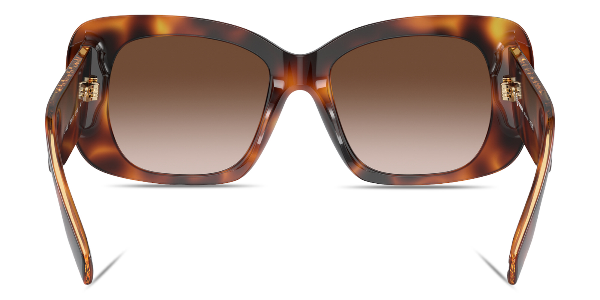 Shop BURBERRY Square Sunglasses in Havana online.