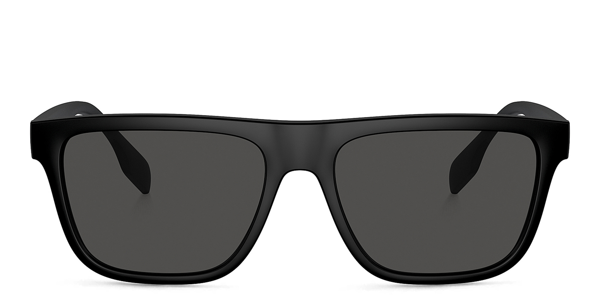 Shop BURBERRY Square Sunglasses in Matte Black online.