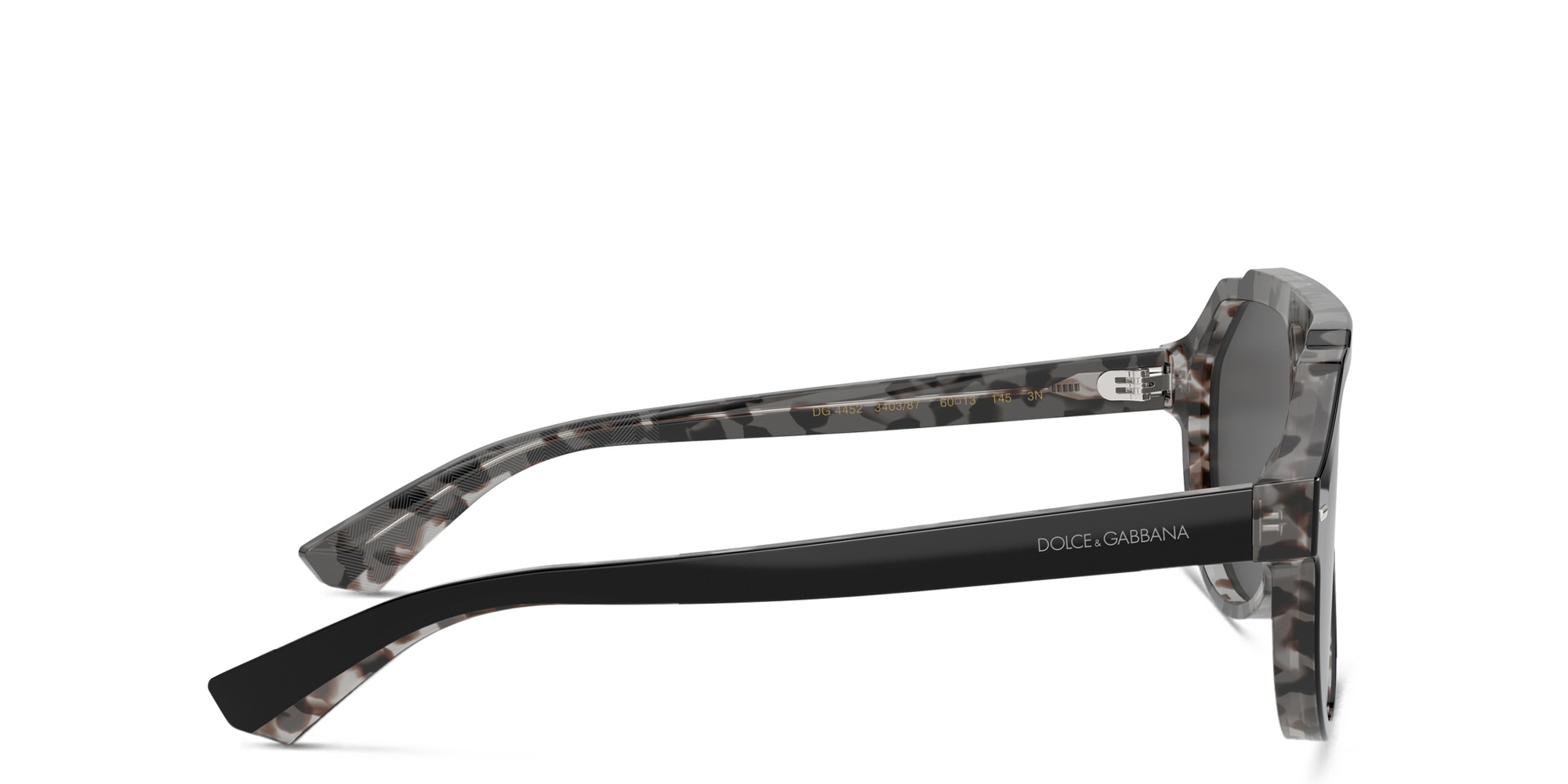 Dolce & Gabbana Pilot Sunglasses in Black – Product Photo 3