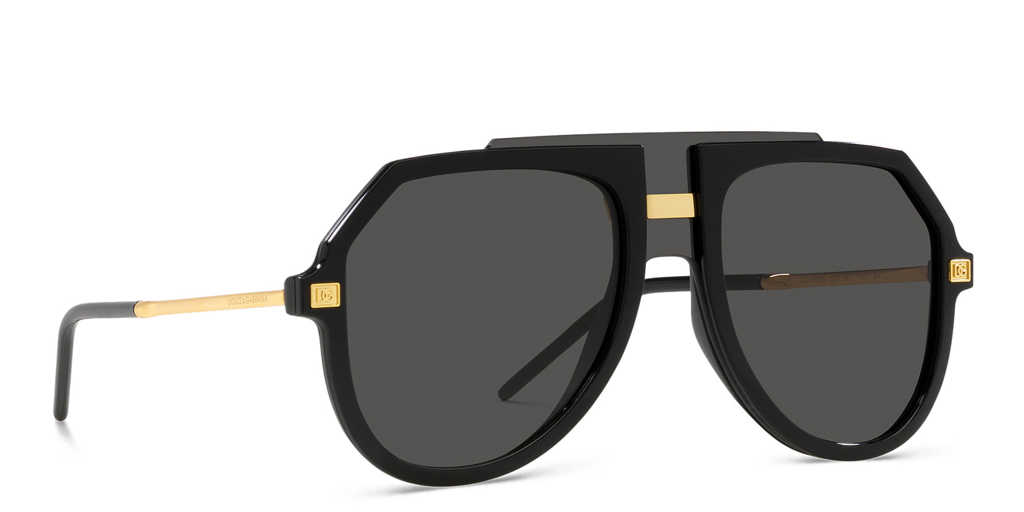 Dolce & Gabbana Oversized Aviator Sunglasses in Black – Product Photo 2