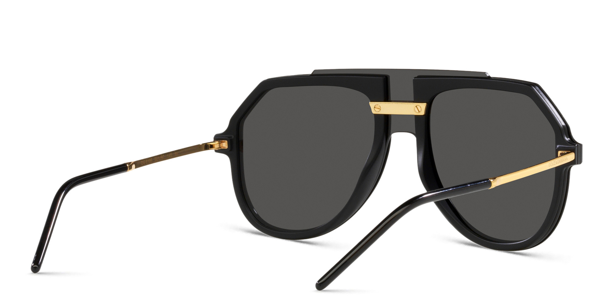 Dolce & Gabbana Oversized Aviator Sunglasses in Black – Product Photo 3