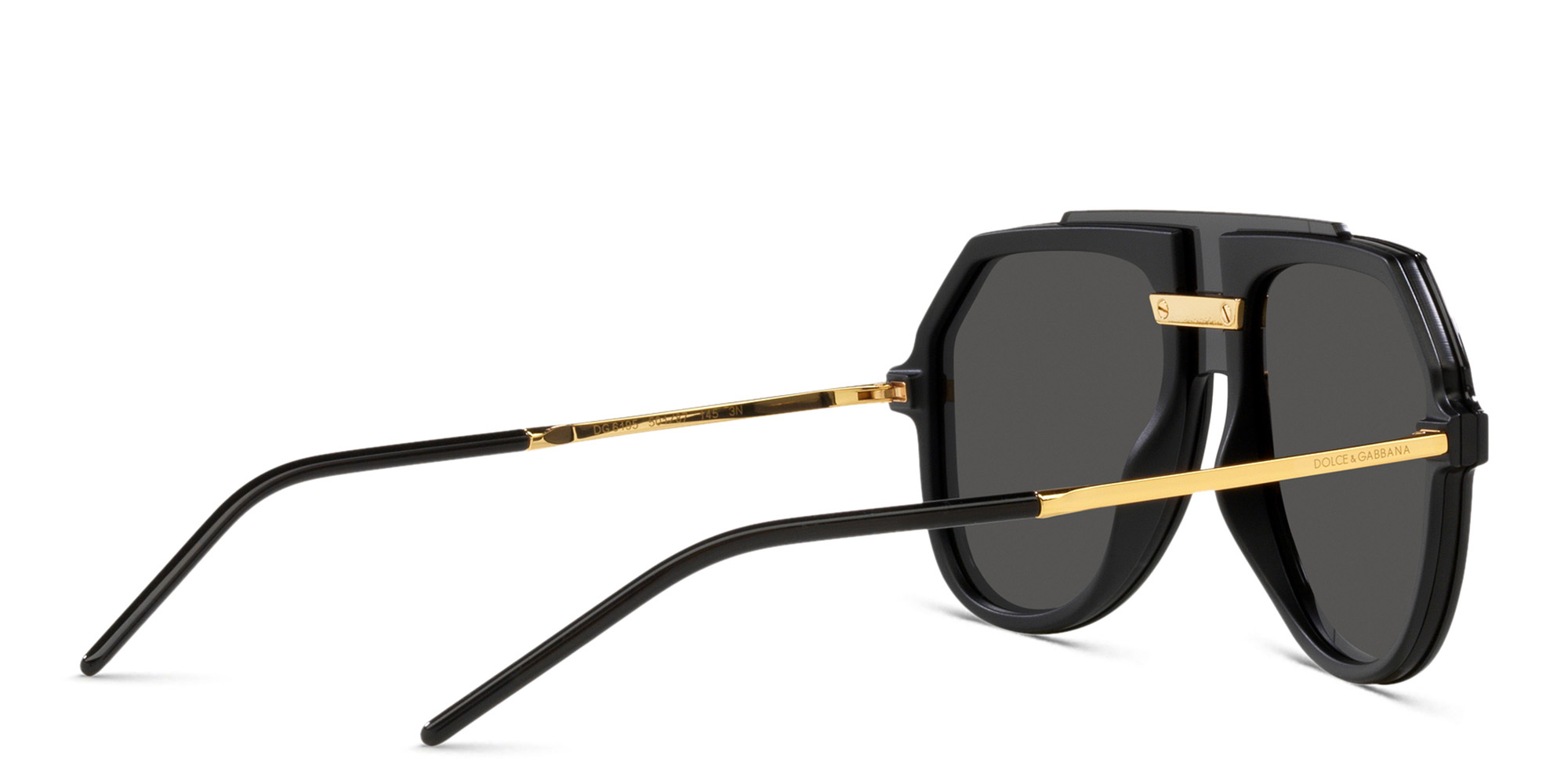 Dolce & Gabbana Oversized Aviator Sunglasses in Black – Product Photo 4