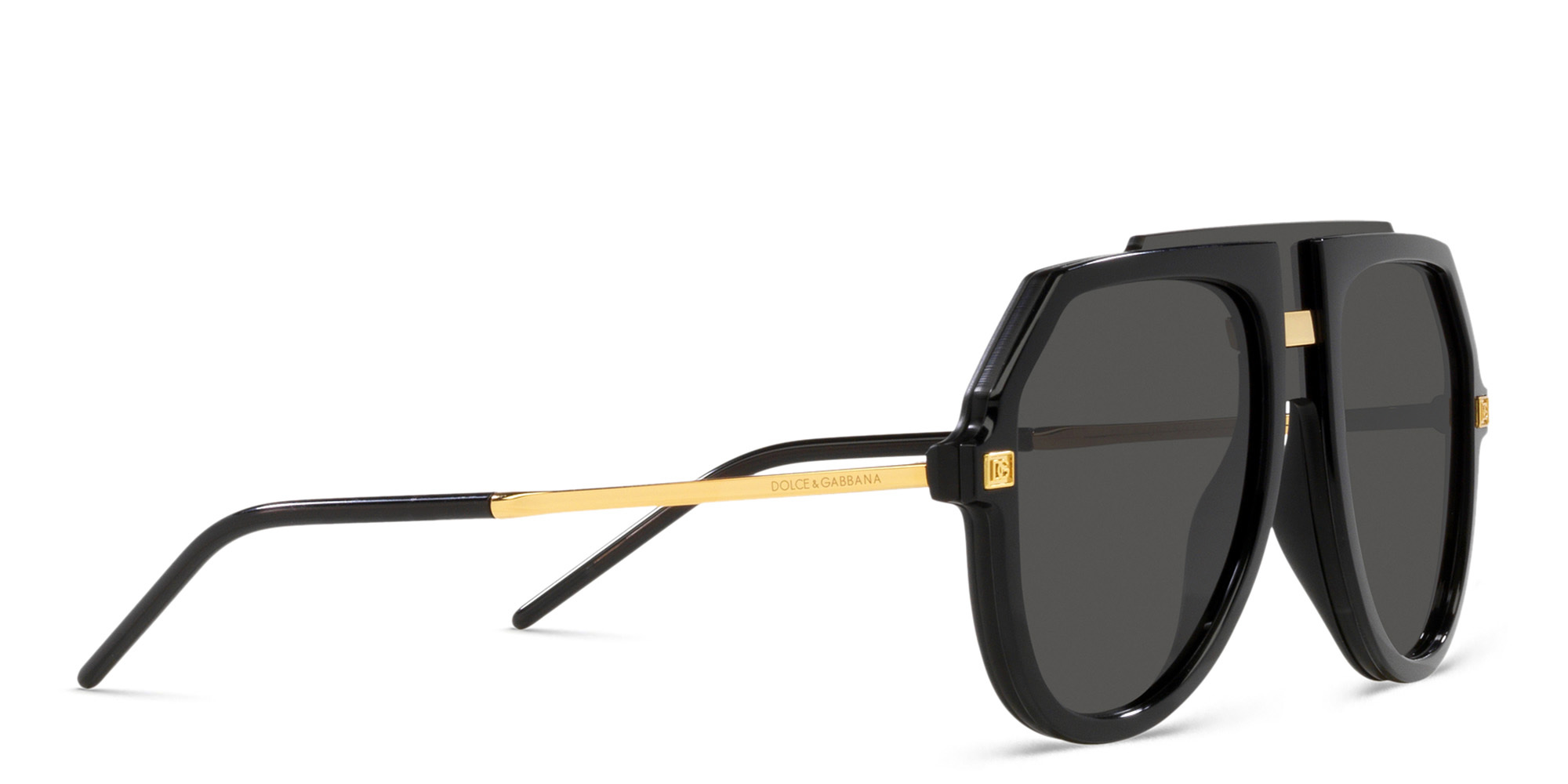 Dolce & Gabbana Oversized Aviator Sunglasses in Black – Product Photo 5