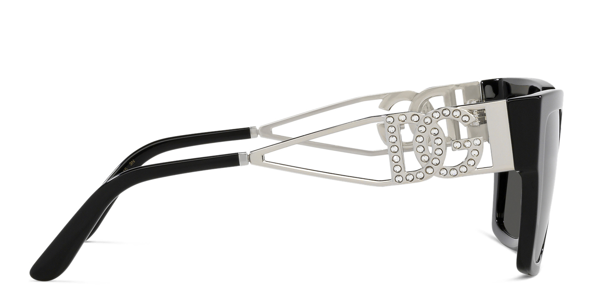 Shop Dolce & Gabbana Square Sunglasses in Black online.