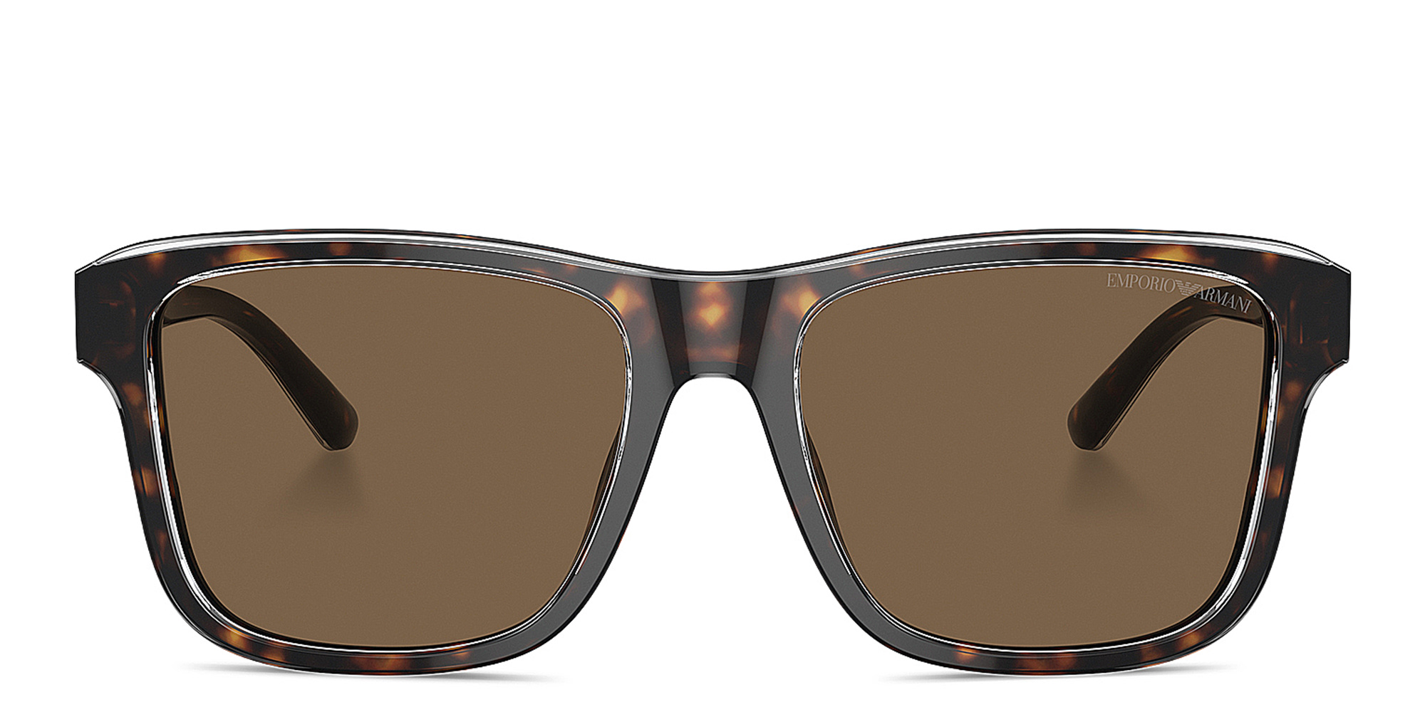 Emporio Armani Logo Pillow Sunglasses in Havana – Product Photo 1