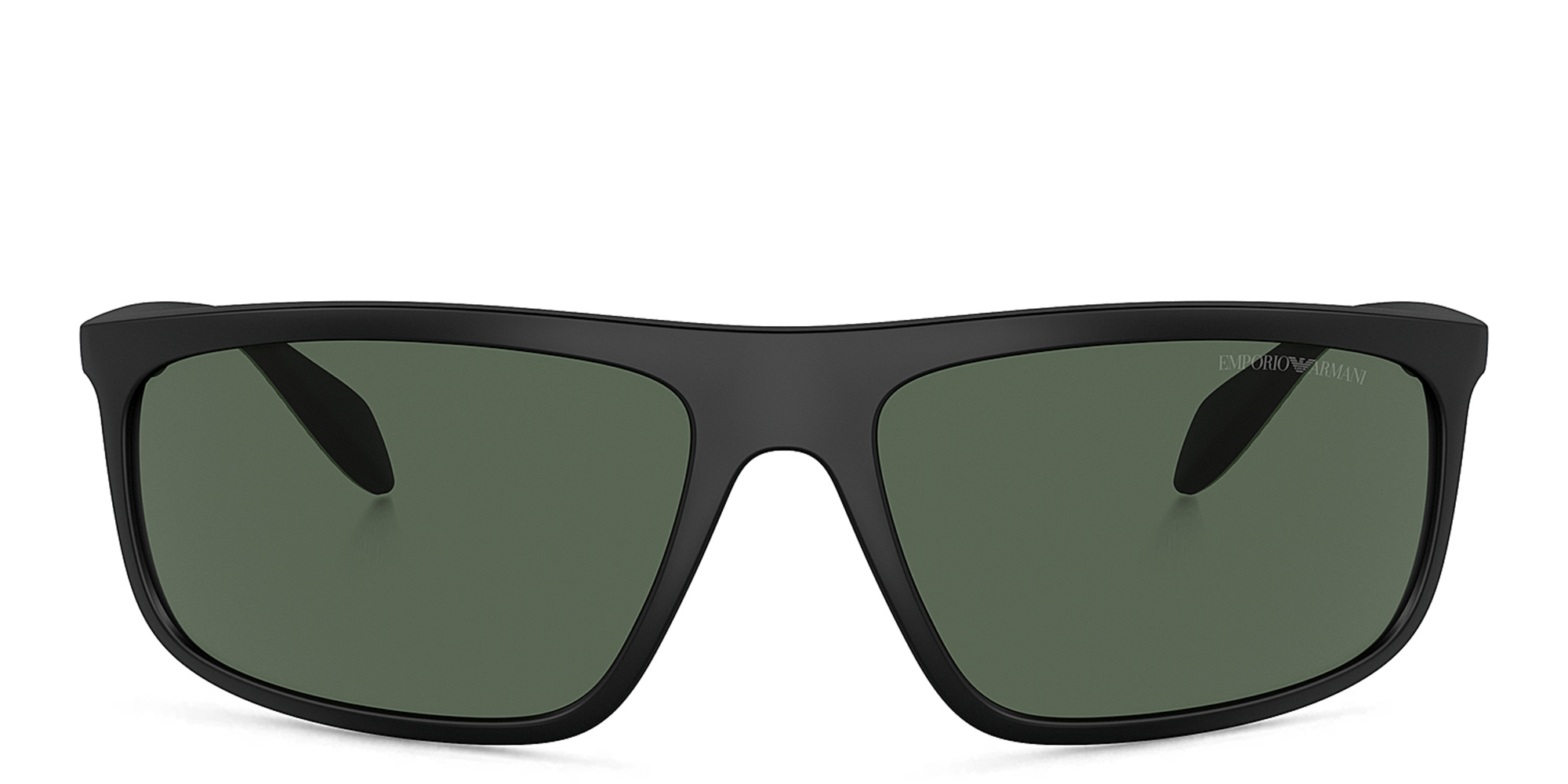 Emporio Armani Pilot Sunglasses in Matte Black – Product Photo 1