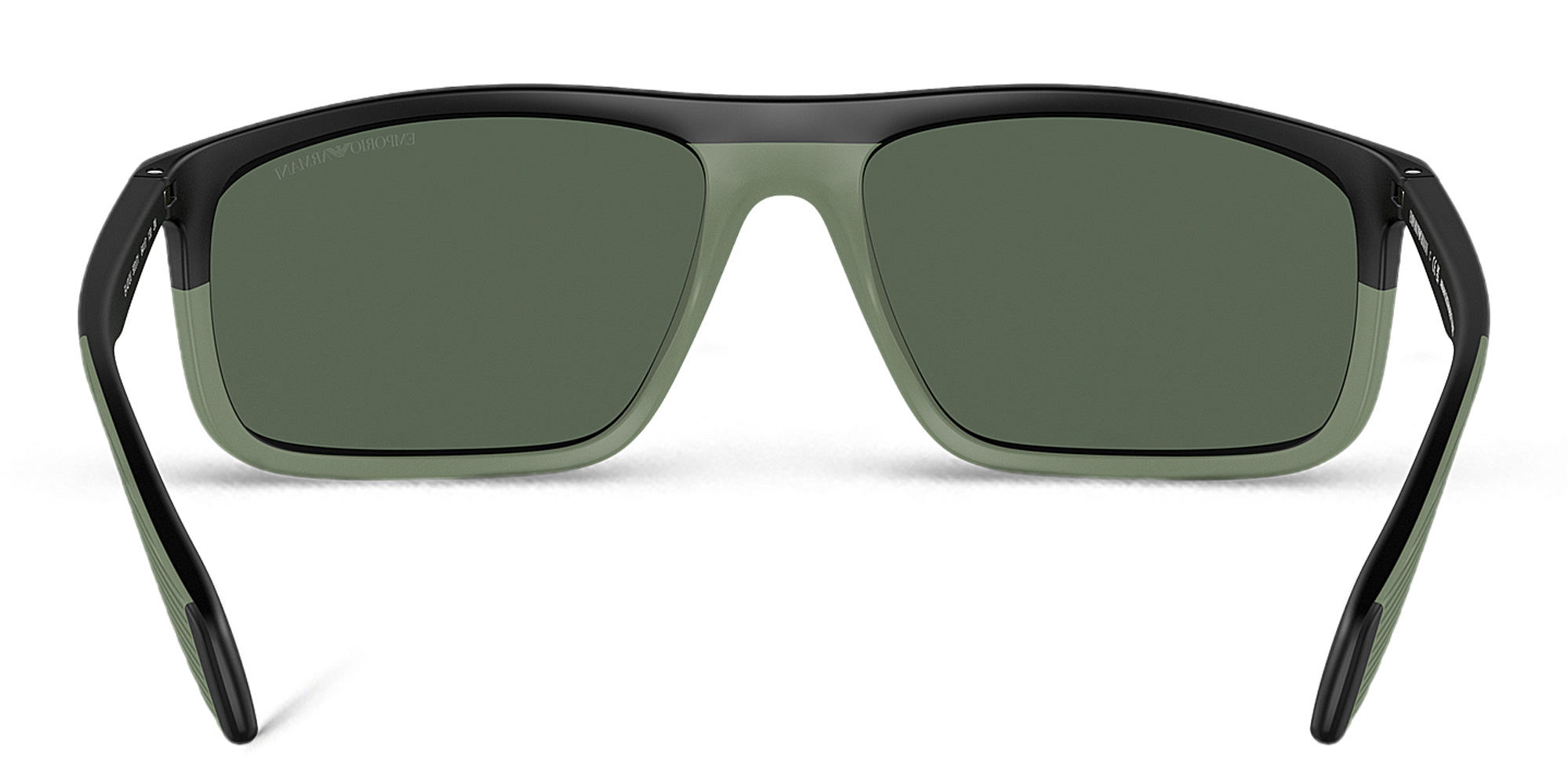 Emporio Armani Pilot Sunglasses in Matte Black – Product Photo 4